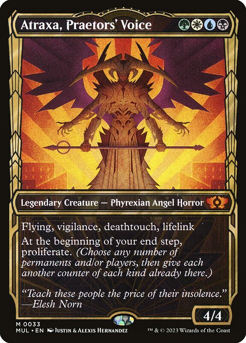 Atraxa, Praetors' Voice — NM Foil [Multiverse Legends]