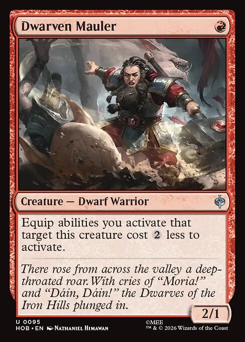 Dwarven Mauler — NM Foil [The Hobbit]
