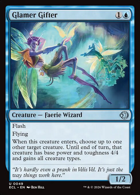 Glamer Gifter — NM Foil [Lorwyn Eclipsed #49]