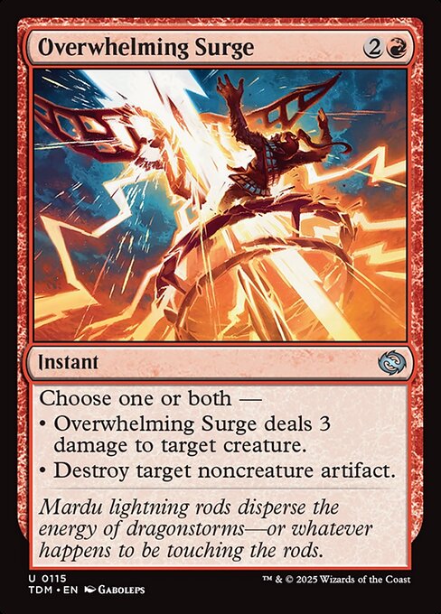 Overwhelming Surge — NM Foil [Tarkir: Dragonstorm]