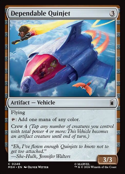 Dependable Quinjet — NM Foil [Marvel Super Heroes]