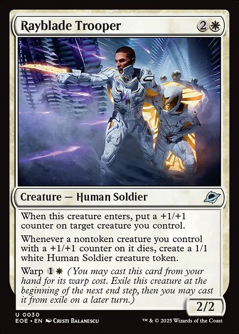Rayblade Trooper — NM Foil [Edge of Eternities]