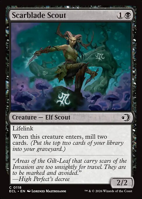 Scarblade Scout — NM Foil [Lorwyn Eclipsed #118]