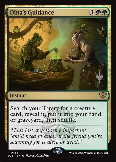 Dina's Guidance — NM Foil [Secrets of Strixhaven Promos]