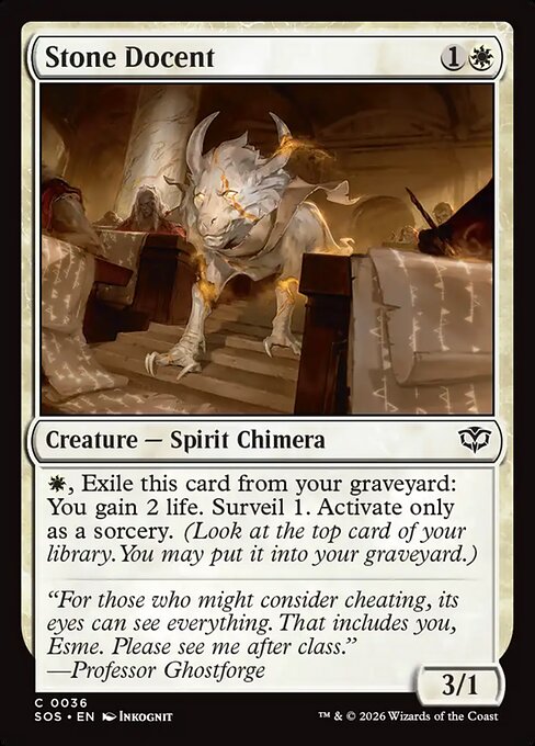 Stone Docent — NM Foil [Secrets of Strixhaven]