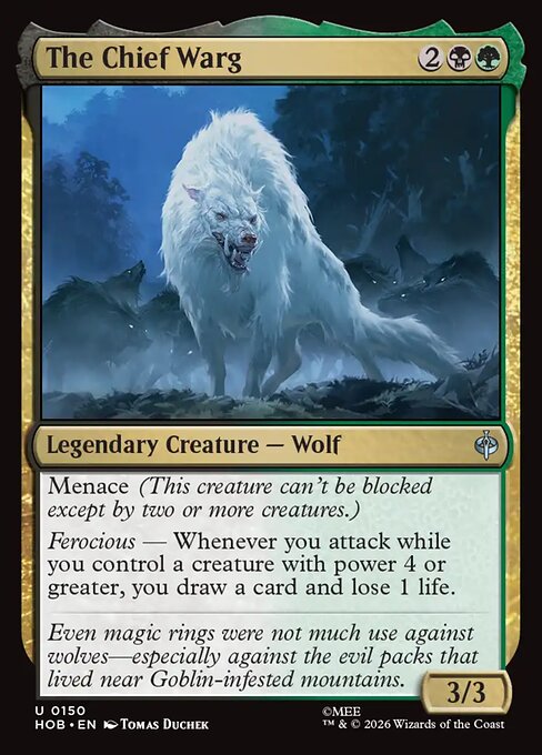 The Chief Warg — NM Foil [The Hobbit]