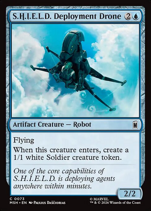 S.H.I.E.L.D. Deployment Drone — NM Foil [Marvel Super Heroes]