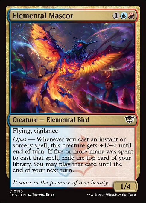 Elemental Mascot — NM Foil [Secrets of Strixhaven]