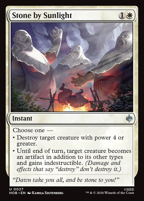 Stone by Sunlight — NM Foil [The Hobbit]