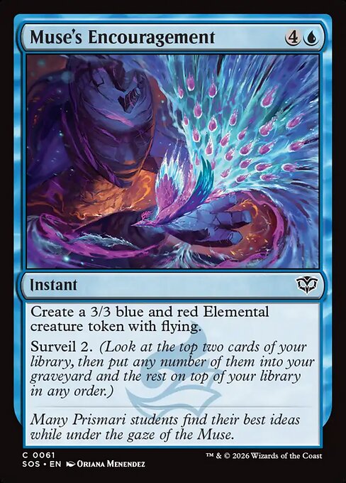 Muse's Encouragement — NM Foil [Secrets of Strixhaven]