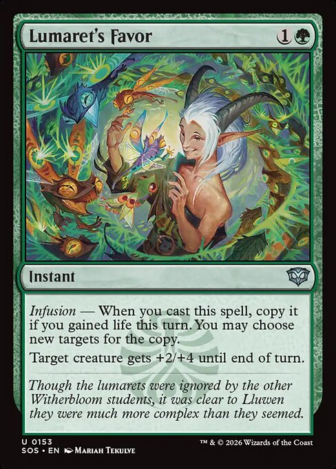 Lumaret's Favor — NM Foil [Secrets of Strixhaven]