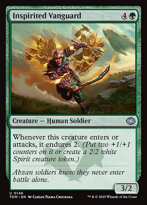 Inspirited Vanguard — NM Foil [Tarkir: Dragonstorm]