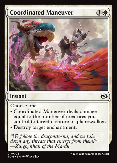 Coordinated Maneuver — NM Foil [Tarkir: Dragonstorm]
