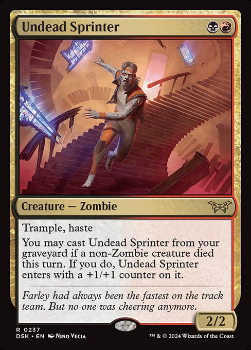 Undead Sprinter — NM [Duskmourn: House of Horror]