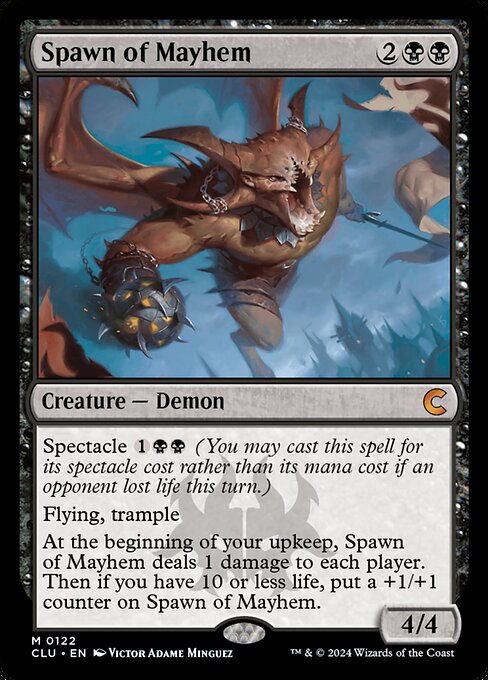 Spawn of Mayhem — NM [Ravnica: Clue Edition]