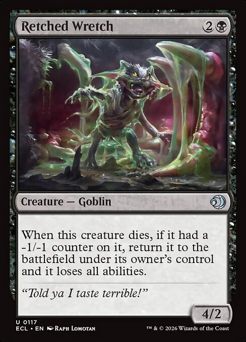 Retched Wretch — NM Foil [Lorwyn Eclipsed #117]