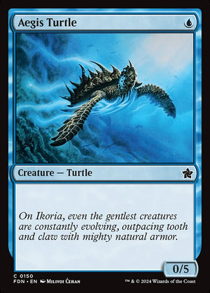 Aegis Turtle — NM Foil [Foundations #150]