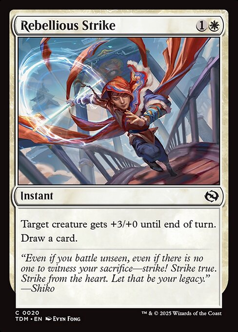 Rebellious Strike — NM Foil [Tarkir: Dragonstorm]