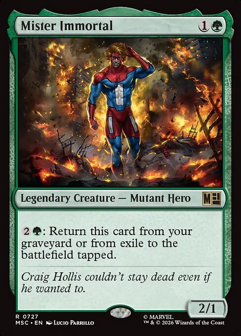 Mister Immortal — NM Foil [Marvel Super Heroes Commander]