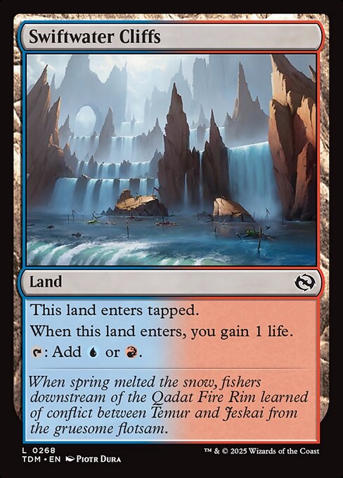 Swiftwater Cliffs — NM Foil [Tarkir: Dragonstorm]