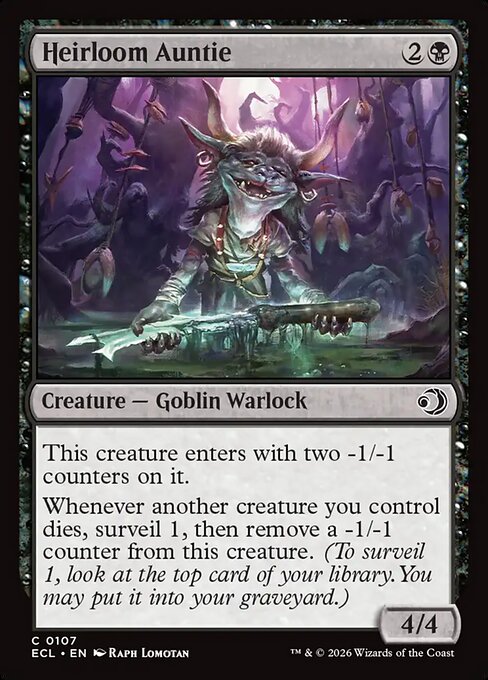 Heirloom Auntie — NM Foil [Lorwyn Eclipsed #107]