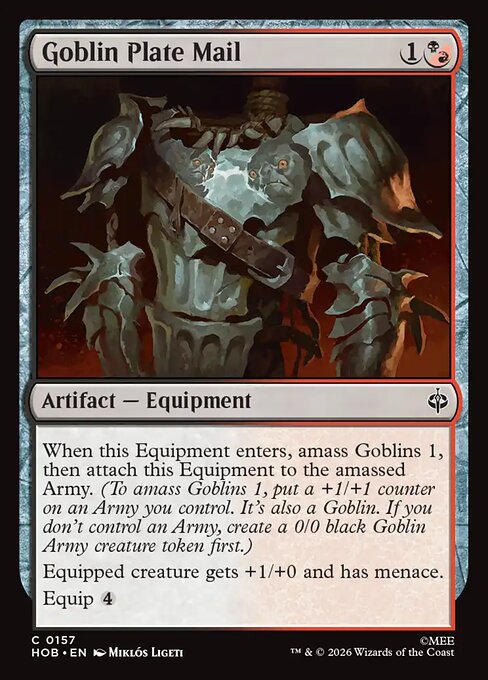 Goblin Plate Mail — NM Foil [The Hobbit]