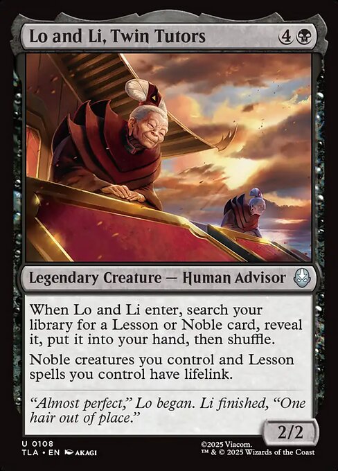 Lo and Li, Twin Tutors — NM Foil [Avatar: The Last Airbender]