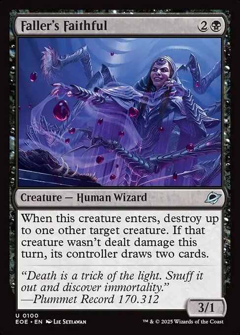 Faller's Faithful — NM Foil [Edge of Eternities]