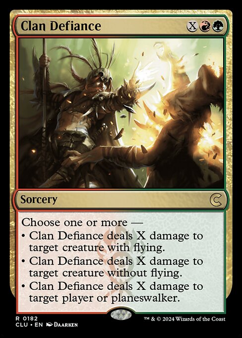 Clan Defiance — NM [Ravnica: Clue Edition]