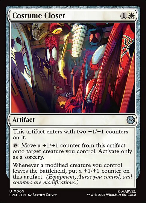 Costume Closet — NM Foil [Marvel's Spider-Man]