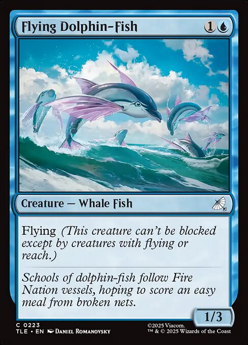 Flying Dolphin-Fish — NM Foil [Avatar: The Last Airbender Eternal]