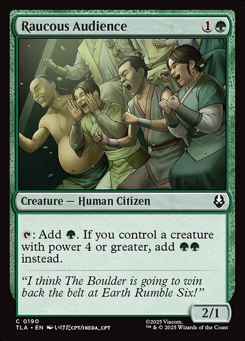 Raucous Audience — NM Foil [Avatar: The Last Airbender]