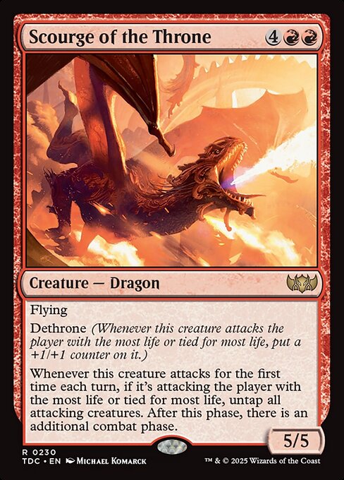 Scourge of the Throne — NM [Tarkir: Dragonstorm Commander]