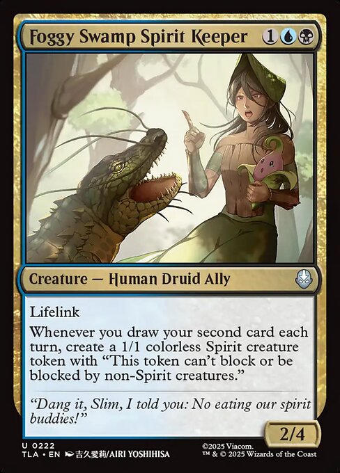 Foggy Swamp Spirit Keeper — NM Foil [Avatar: The Last Airbender]