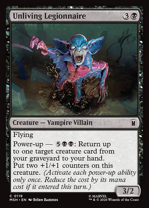 Unliving Legionnaire — NM Foil [Marvel Super Heroes]