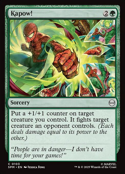 Kapow! — NM Foil [Marvel's Spider-Man]