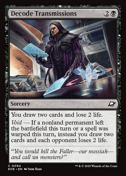 Decode Transmissions — NM Foil [Edge of Eternities]