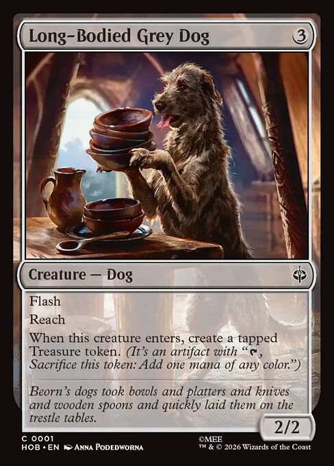 Long-Bodied Grey Dog — NM Foil [The Hobbit]