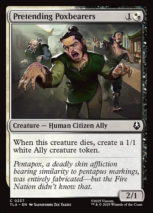 Pretending Poxbearers — NM Foil [Avatar: The Last Airbender]