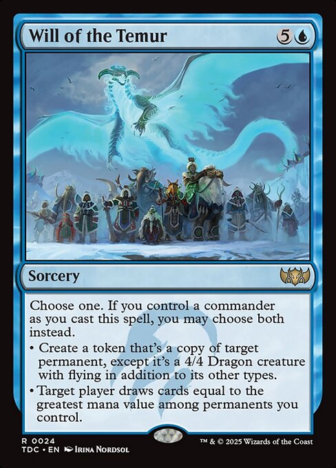 Will of the Temur — NM [Tarkir: Dragonstorm Commander]
