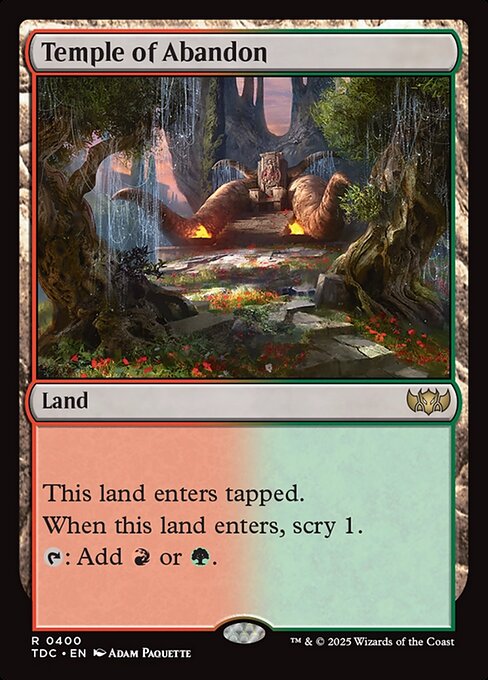 Temple of Abandon — NM [Tarkir: Dragonstorm Commander]