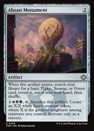 Abzan Monument — NM Foil [Tarkir: Dragonstorm]