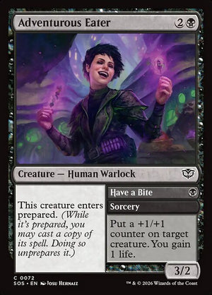 Adventurous Eater // Have a Bite — NM Foil [Secrets of Strixhaven]