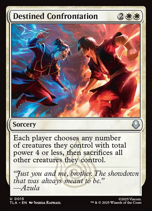 Destined Confrontation — NM Foil [Avatar: The Last Airbender]
