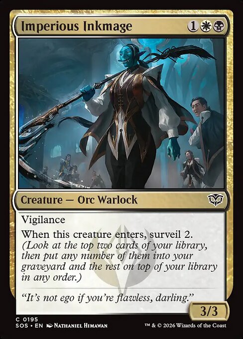 Imperious Inkmage — NM Foil [Secrets of Strixhaven]
