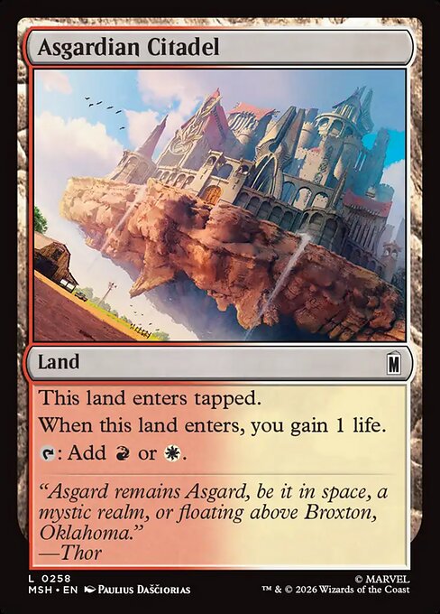 Asgardian Citadel — NM Foil [Marvel Super Heroes]
