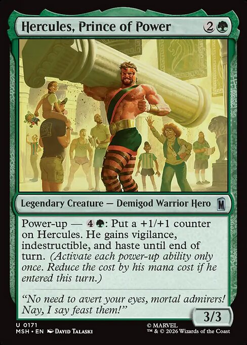 Hercules, Prince of Power — NM Foil [Marvel Super Heroes]