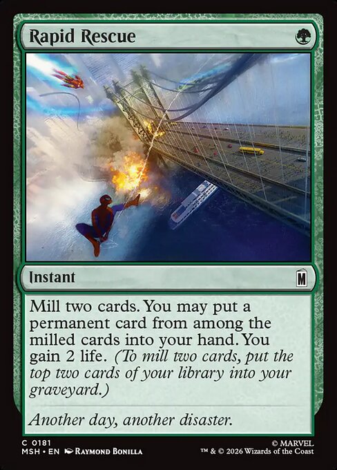 Rapid Rescue — NM Foil [Marvel Super Heroes]