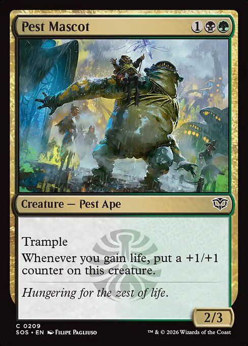 Pest Mascot — NM Foil [Secrets of Strixhaven]