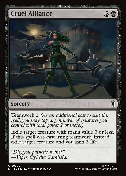 Cruel Alliance — NM Foil [Marvel Super Heroes]